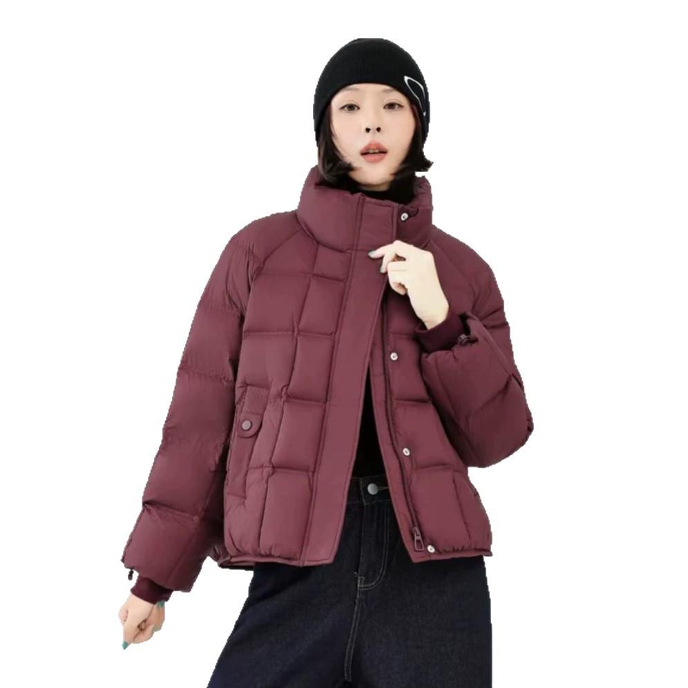 White Duck Down Jacket Women's Short Winter New Versatile Fashion Thin Stand-up Collar Small Coat
