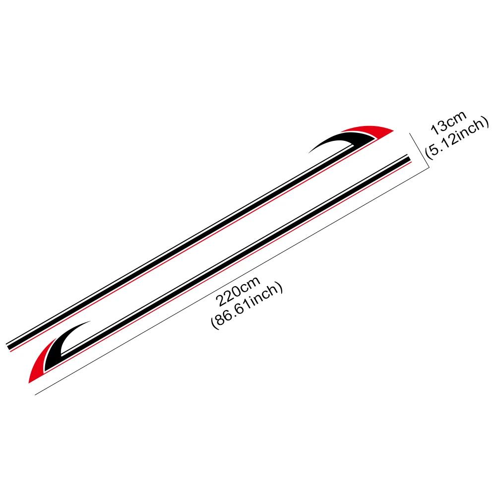 Car Side Stripes Sticker Camper Van Both Sides Decor Vinyl Decals For VW Transporter T4 T5 T6 Auto Body Decoration Accessories