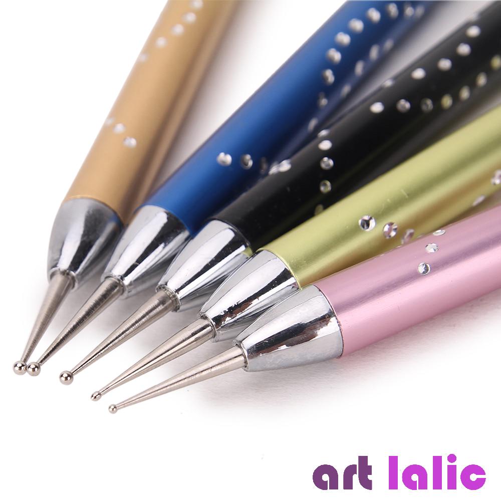 Nail Art Dotting Stifte – 5 Stück Mit 2 Enden Für Marmorierung & Muster