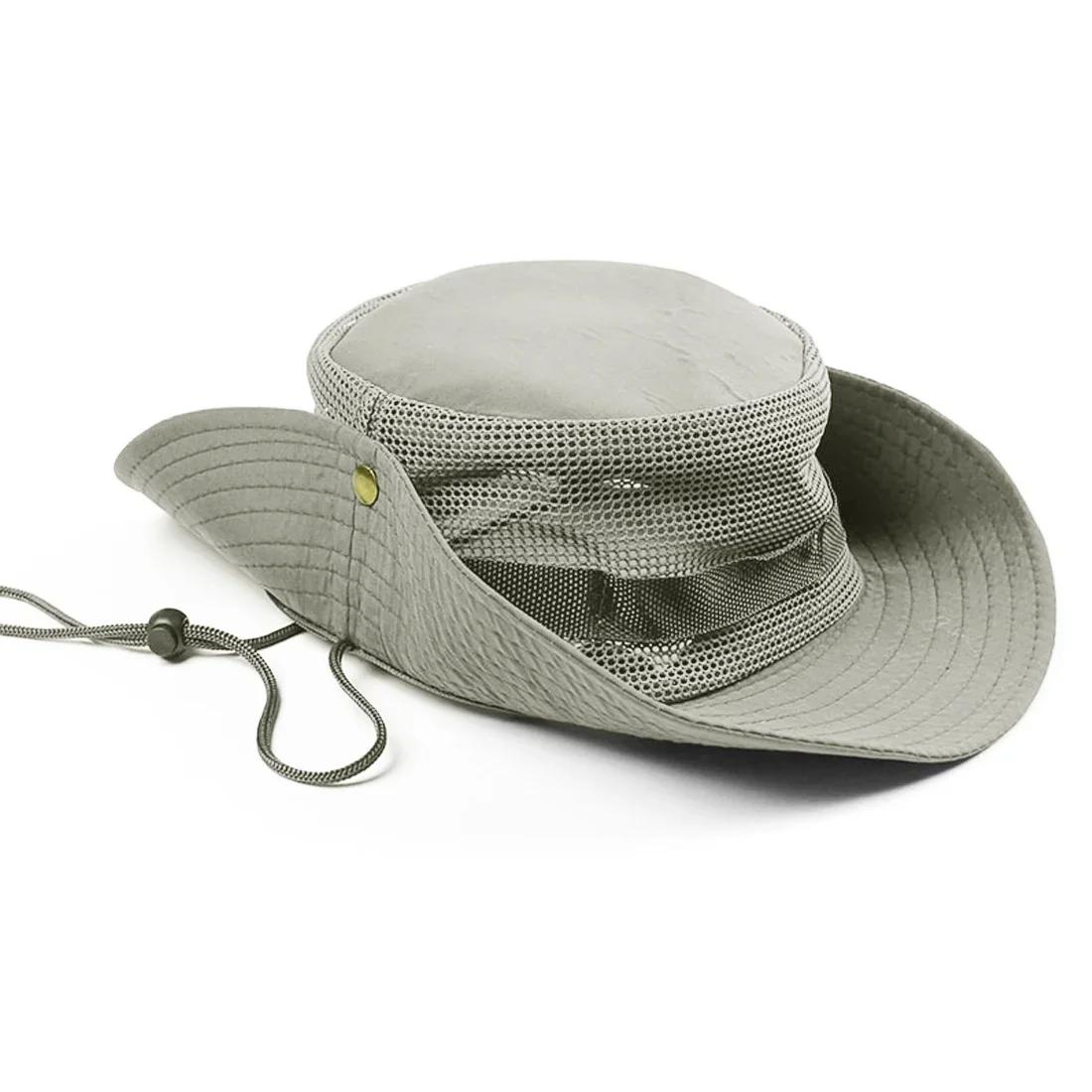 

Уличная шляпа Boonie Sun Hat, идеально подходящая для походов, рыбалки, катания на лодке и занятий спортом на открытом воздухе, со вставками из полиэстера и сетки для сохранения прохлады