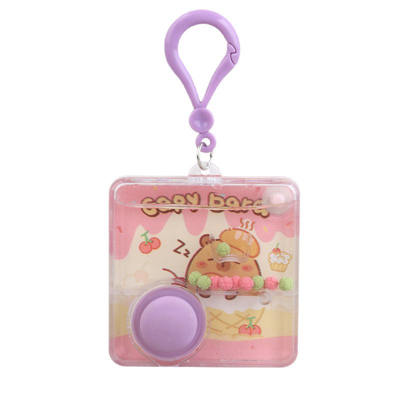 Capybara Schlüsselanhänger Cartoon mit Kunststoffbauweise für Kinderspielzimmer und Nutzung Geschenk