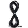 10 yardas Cuerda Redonda de Cuero Diámetro 1.5mm Cordón de Cuero Genuino de Colores Accesorios de Ropa DIY Artesanía en Cuero Materiales Hechos a Mano