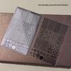 Butterfly Floral Lace Stripe Nail Art Transfer Plate