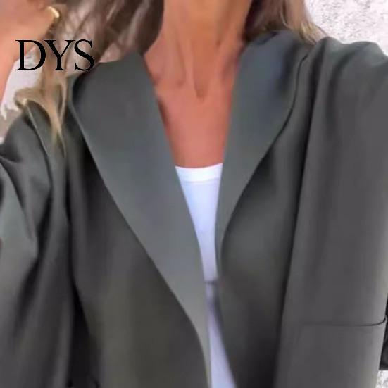 Manteau Automne Hiver Veste Femme Style Cape Capuche Poches Couleur Unie Point Ouvert Lâche avec Détail Thermique Manches Trois Quarts Randonnée Entraînement Printemps