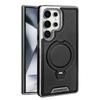 Magnetic Rotating Bracket Luxury Leather Phone Case For For Samsung Galaxy S23 S24 S25 Ultra Plus Wireless Charging Shockproof Cover