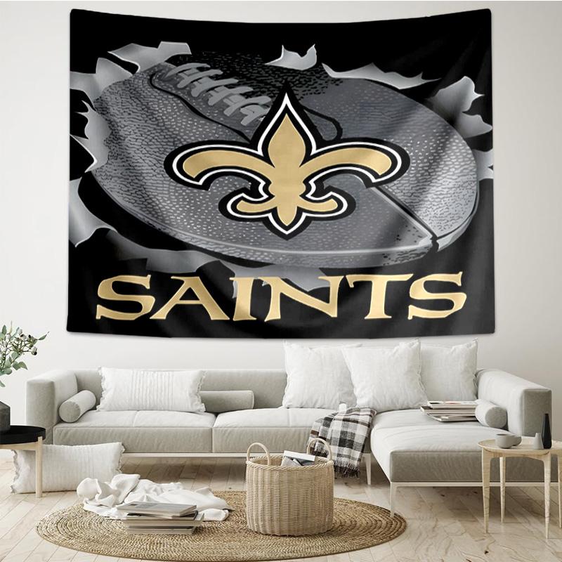 Who Dat Nation Football Quick-Dry Tapestry Hanging for Bedroom,Livingroom, Playroom,Decor Art Room Wall Tapestry Holiday and Birthday Gifts