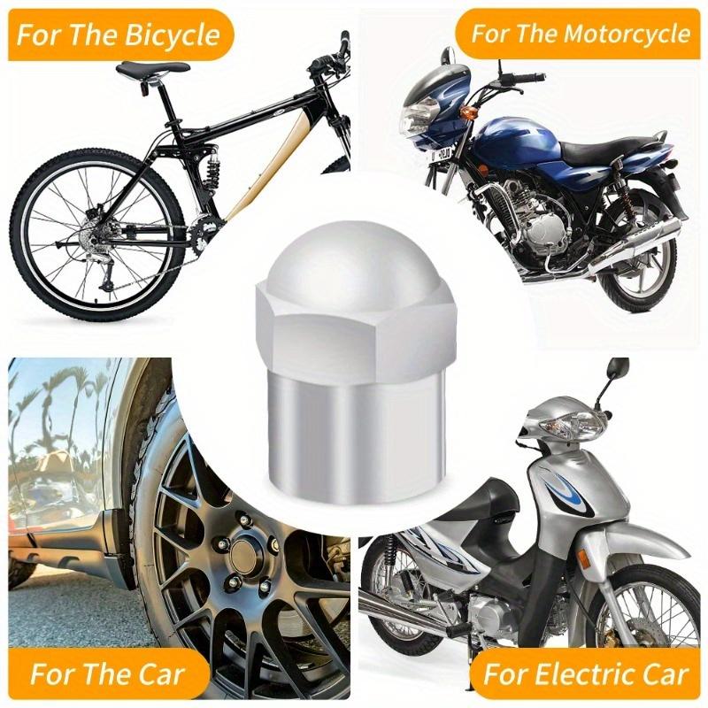 50PCS Car Tire Valve Caps Round Head Chrome Plating Dust Proof Covers Cars Motorcycles Bike Tyre Styling Valve Cap Decoration