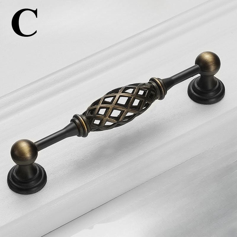 European Antique Kitchen Door Furniture Handles Vintage Cupboard Drawer Wardrobe Cabinet Pulls Handles & Knobs