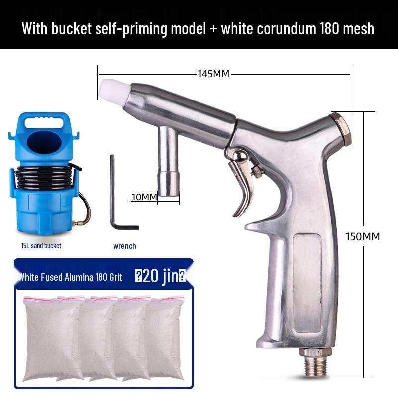 Tianfeng Handheld Pneumatic Sandblasting Gun - Rust Remover & Metal Refurbisher