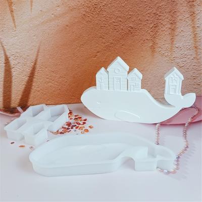 Moule en Silicone Design Baleine ou Maison pour Pendentifs Désodorisants de Voiture DIY, Fabrication de Bougies et Savons, Création en Résines et Ciment Gypse