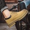 Men's Boots Yellow Boots Four Season Anti Slip Soft Sole Comfort Outdoor Boots Fashion Casual Boots Youth Low Top Boots Men Shoe