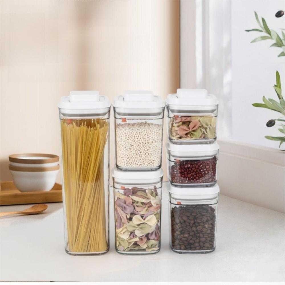 Press Type Milk Powder Container Transparent Noodle Storage Box Food Container Storage Container