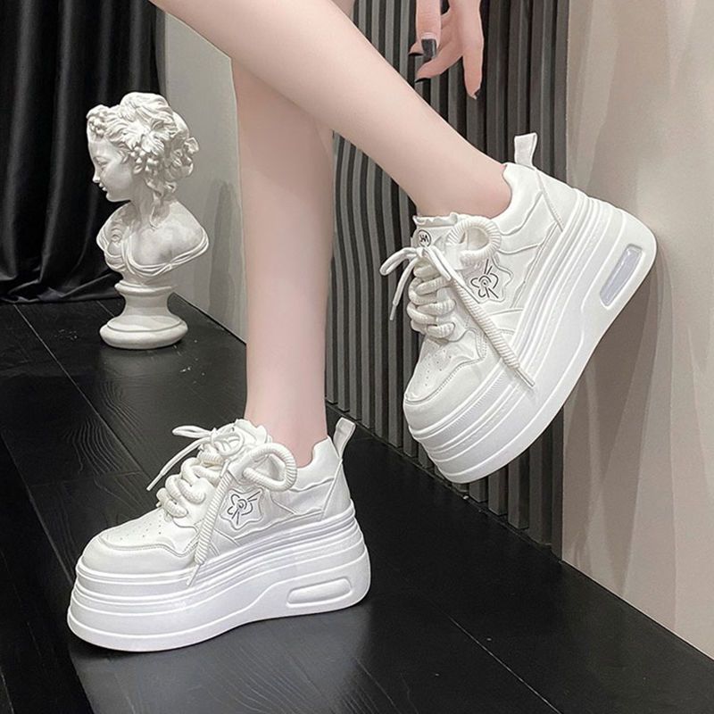 

Women s shoes muffin women s autumn thick baseplate shoes versatile increase 40 білий