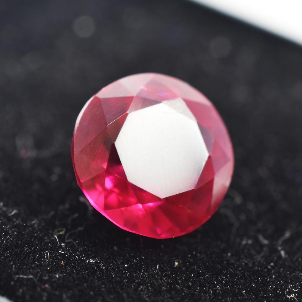 Natural Red Ruby Loose Gemstone Round Cut 2.15 ct for Jewellary for Jewelry Making and Crafts