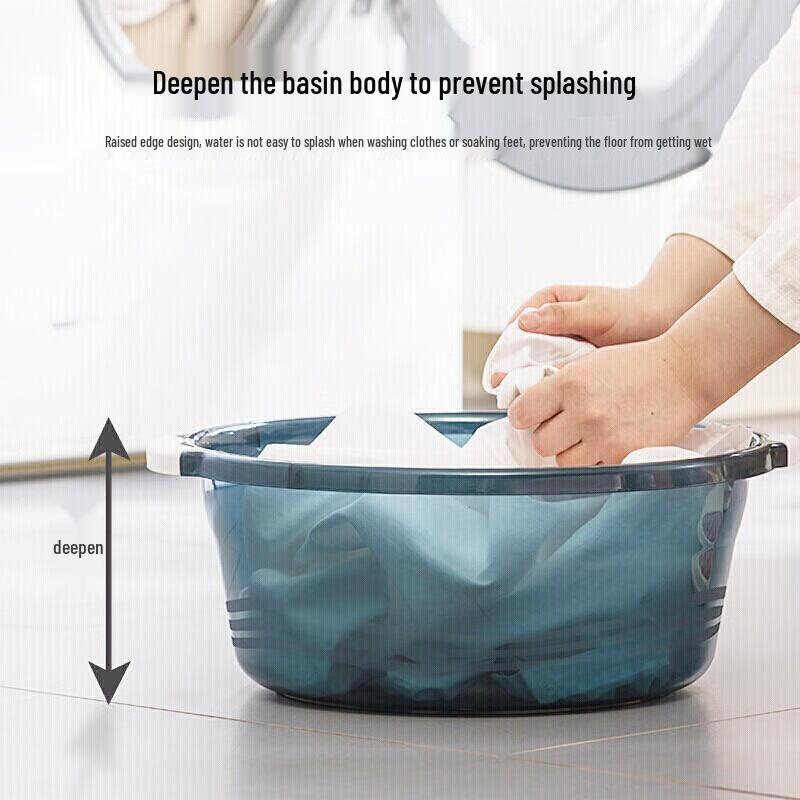 Chahua Thickened Transparent Plastic Basin Set