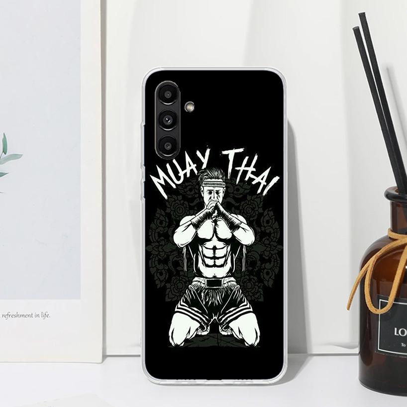 Muay Thai Fight Boxing Phone Case For Samsung Galaxy A17 A37 A57 A16 A26 A36 A56 A15 A25 A35 A55 A14 A24 A34 A54 A13 A23 A33 A53