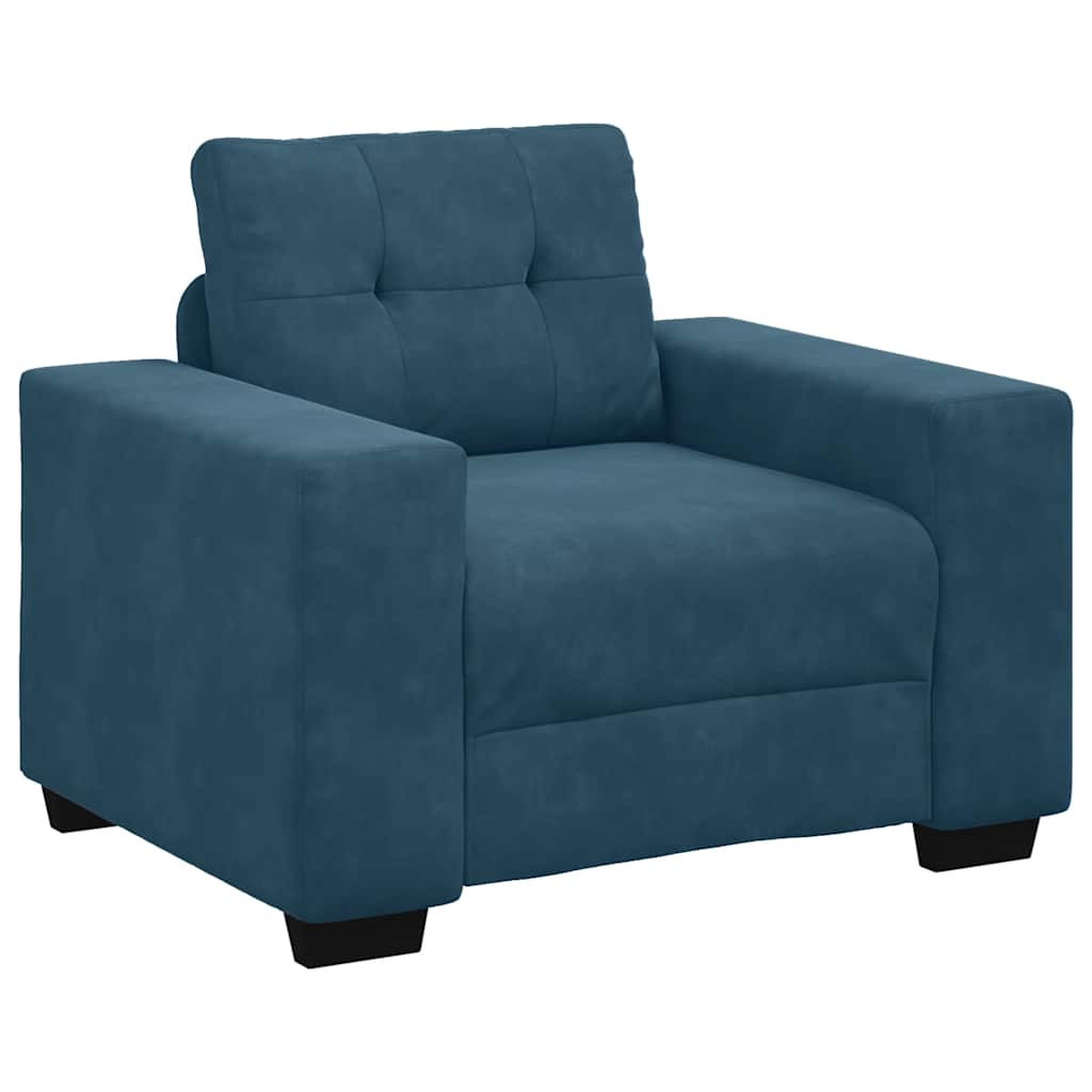 Armchair Blue 100x78x80 cm Velvet