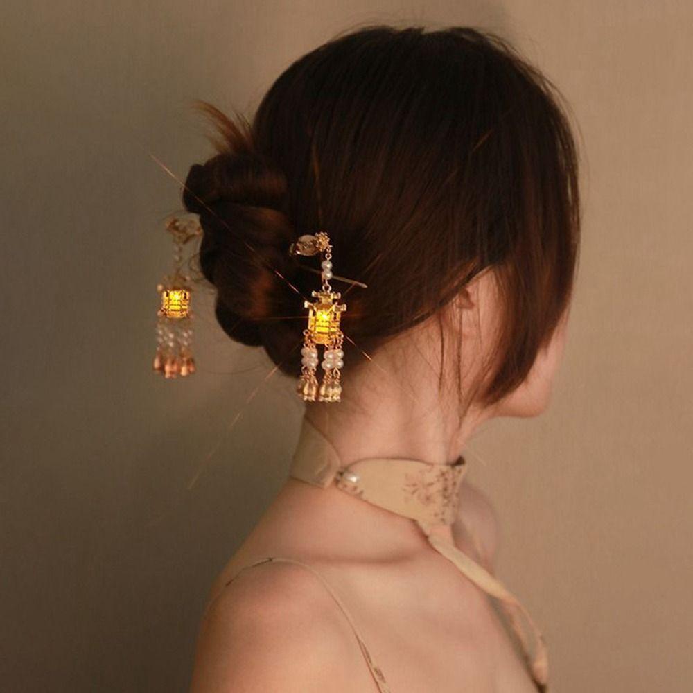 Hairpin Pearl Ancient Style Hairpin Chinese Style Headwear Girl Hair Accessories Hanfu Hair Sticks