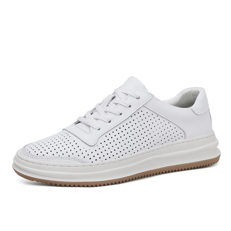 Fashion High End Brand Men's Leather Casual Shoes Breathable Lightweight Sports Oxford Shoes Interviews Commuting Men's Work Shoes