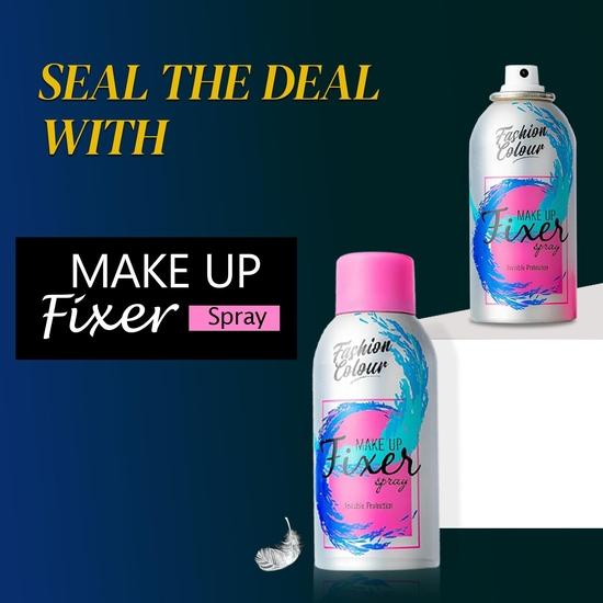 Fashion Colour Makeup Fixer Spray After Makeup | Long Lasting Professional Makeup Fixer Spray For Face Makeup | Matte Finish, Oil Free & Lightweight