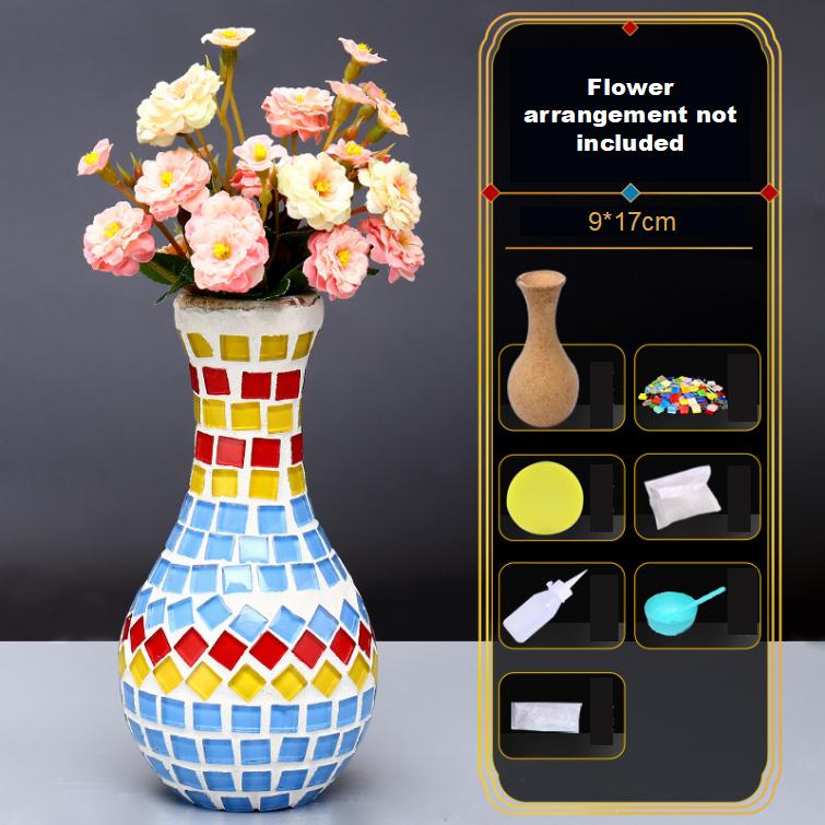 Mosaic Vase Diy Handmade Materials Pack Children's Creative Puzzle Kindergarten Handmade Toys