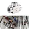 Stainless Steel High Pressures T Shaped Tees Fitting Thickened Wall Double Threaded Ports for Industrial Pipe Connection