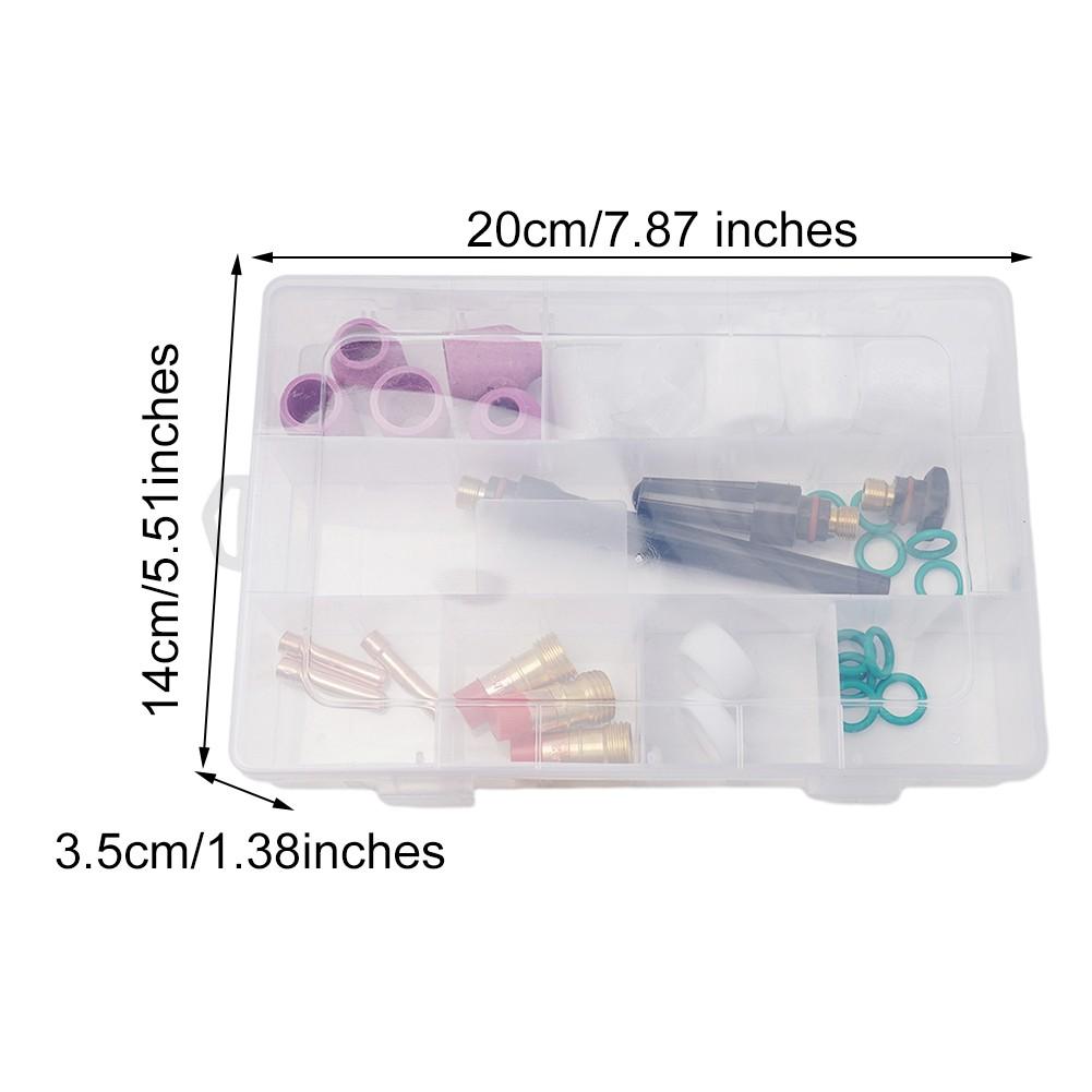 31er-Pack WIG-Schweißpistole Stubby Gas Lens #12 Tumbler Kit