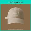 Embroidered Letter Baseball Cap With Wide Brim For Street Style And Sun Protection