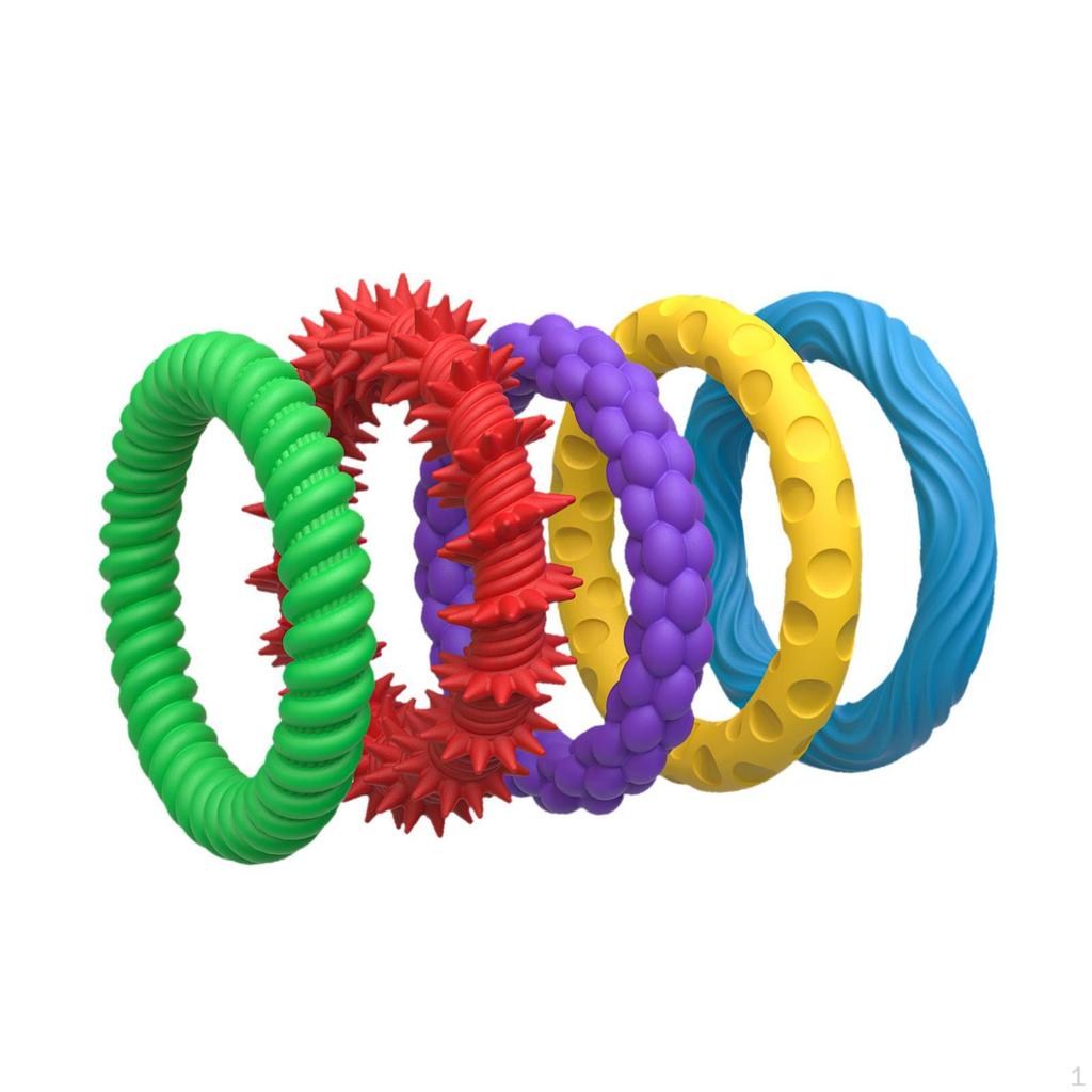5 Count Sensory Bracelets Designed for Children, Fidget Rings Suitable School Settings