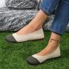 Korean Style Summer Soft Soled Single Shoes for Women Comfortable Knit Breathable Flat Shoes