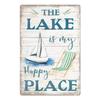 Lake House Posters Vintage Metal Tin Signs Decor Rustic Plaque Metal Plate Wall Art Decor for Living Room