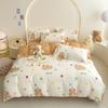 Twill Abraded Thickened Bed Four-piece Set Three-piece Set Bed Sheet Quilt Cover Pillowcase
