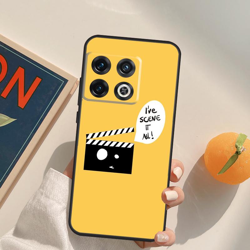 Cute Film Movie maker Clapper board Case For OnePlus 13R 12R 10R 13T 10T 11 12 13 15 OnePlus Nord 5 CE 2 3 4 Lite N20 N30 Cover