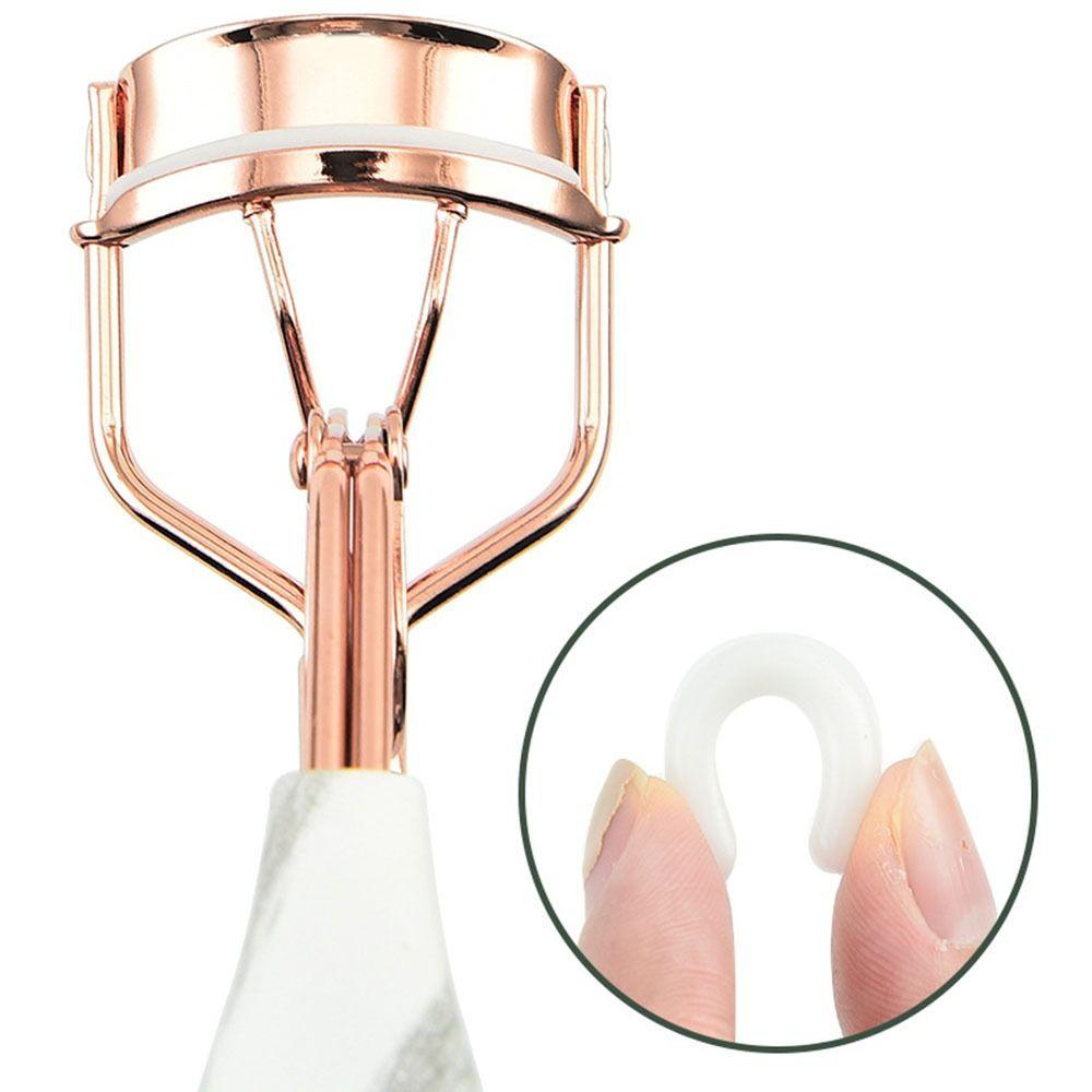 Ergonomic Handle Lashes Curling Clip Stainless Steel False Lash Clamps  Cosmetic Accessories