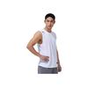 Anta Solid Color Round Neck Sleeveless Pullover Vest Men tops Pure-White 952427112-3