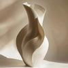 Nordic Ceramic Vase Abstract Grass Dried Real Flower Living Dinning Room Cabinet Office Desktop Decoration Gift