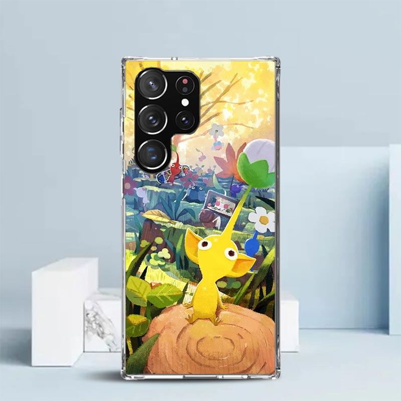 Game P-PikminS 4 Soft Cover for Samsung Galaxy S25 Edge S26 S24 S23 Ultra Phone Case S22 S21 Plus S20 FE Print Pattern Shell Gal