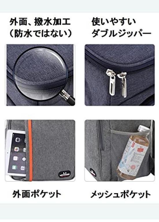 Insulated Cooler Foldable Soft Cooler 18L Backpack, Bag, Box, (Navy)