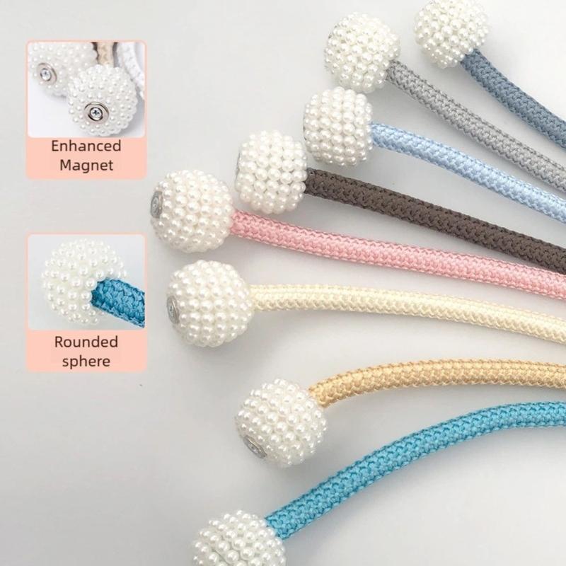 Magnetic Curtain Tiebacks,Decorative Curtain Holdbacks for Window Decors Curtain Holders for Drapes Modern Tie Backs