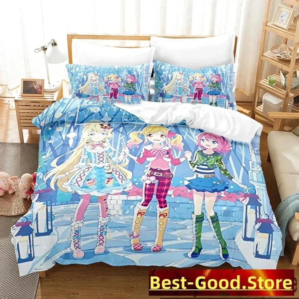Comforter Aikatsu Idol Activity Anime Bedding Set Printed With Bed Soft Single Double Queen Super King Size