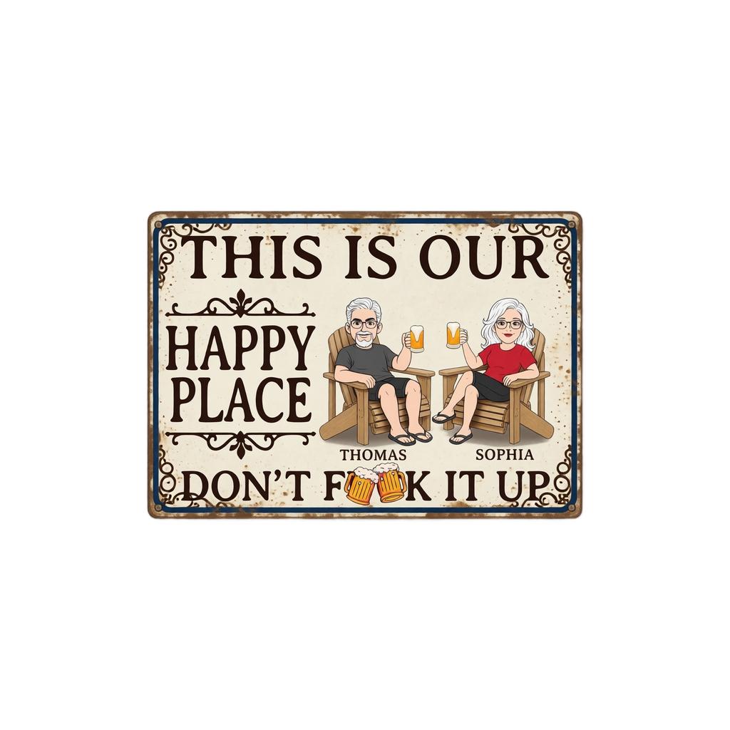 Funny Couple Sign - 3040 cm Decorative Wall Plaque for Home, Kitchen, Bedroom - Gift for Husband and Wife