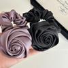 Vintage Elegance French Rose Satin Hair Tie