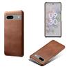 Protective Phone Cover for Google Pixel 7a,PU Leather Coated PC Calf Textured Shockproof Slim Mobile Phone Case