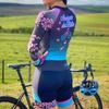 2023 neue XAMA Damen Sommer Langarm Triathlon Schweißabsorbierender Atmungsaktiver Einteiler Radsportanzug Radsportanzug