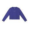 Comfortable Round Neck Rubber Print Pattern Long Sve Casual T-Shirt Women Tops Blue Purple LWT009856K9900FA07961
