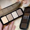 ZVEV Four-Color Highlight & Contour Palette for Matte Definition & Brightening.