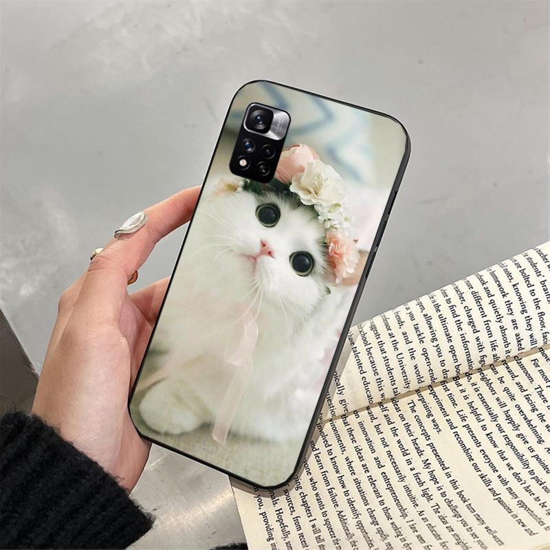 Cute Cat Phone Case For Xiaomi Redmi Note 13 12 Pro 11S 11 10 Pro 10S 12S Redmi 13 14C 10 13C