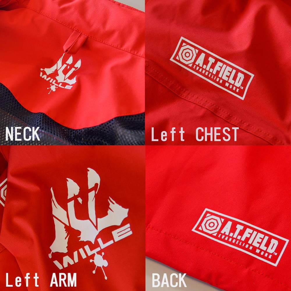 Azgrid A.T.FIELD ATF-02 / WATERPROOF RAIN JACKET, Red, 3L