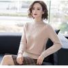Herfst Winter Nieuwe Pullover Trui Dames Losse Koreaanse Mock Neck Dik Gebreide Top Dames Lente Truien