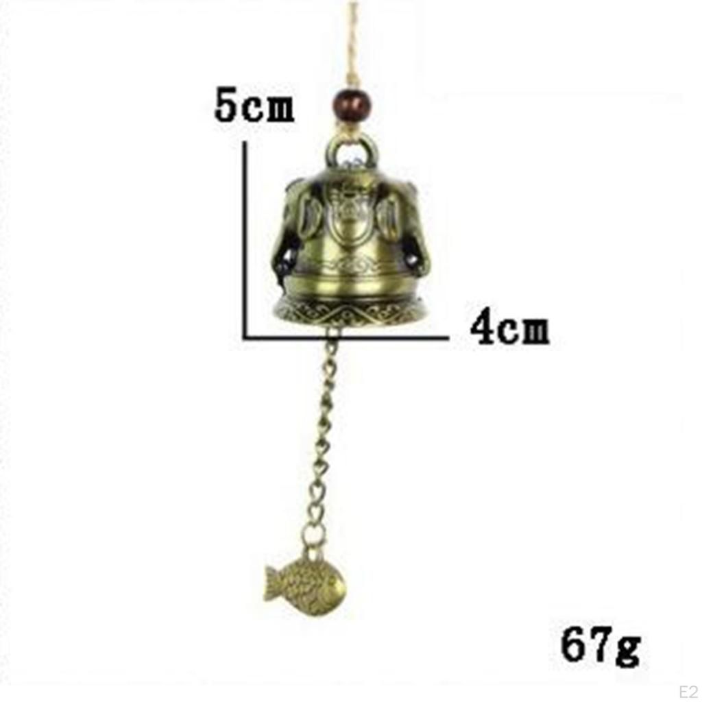 1pc Fengshui Bell Vintage Dragon Wind Chimes for home and garden Hanging Decoration
